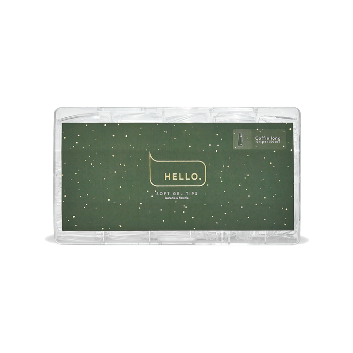 SOFT GEL TIPS COFFIN LONG (500 PCS)  -HELLO™-2
