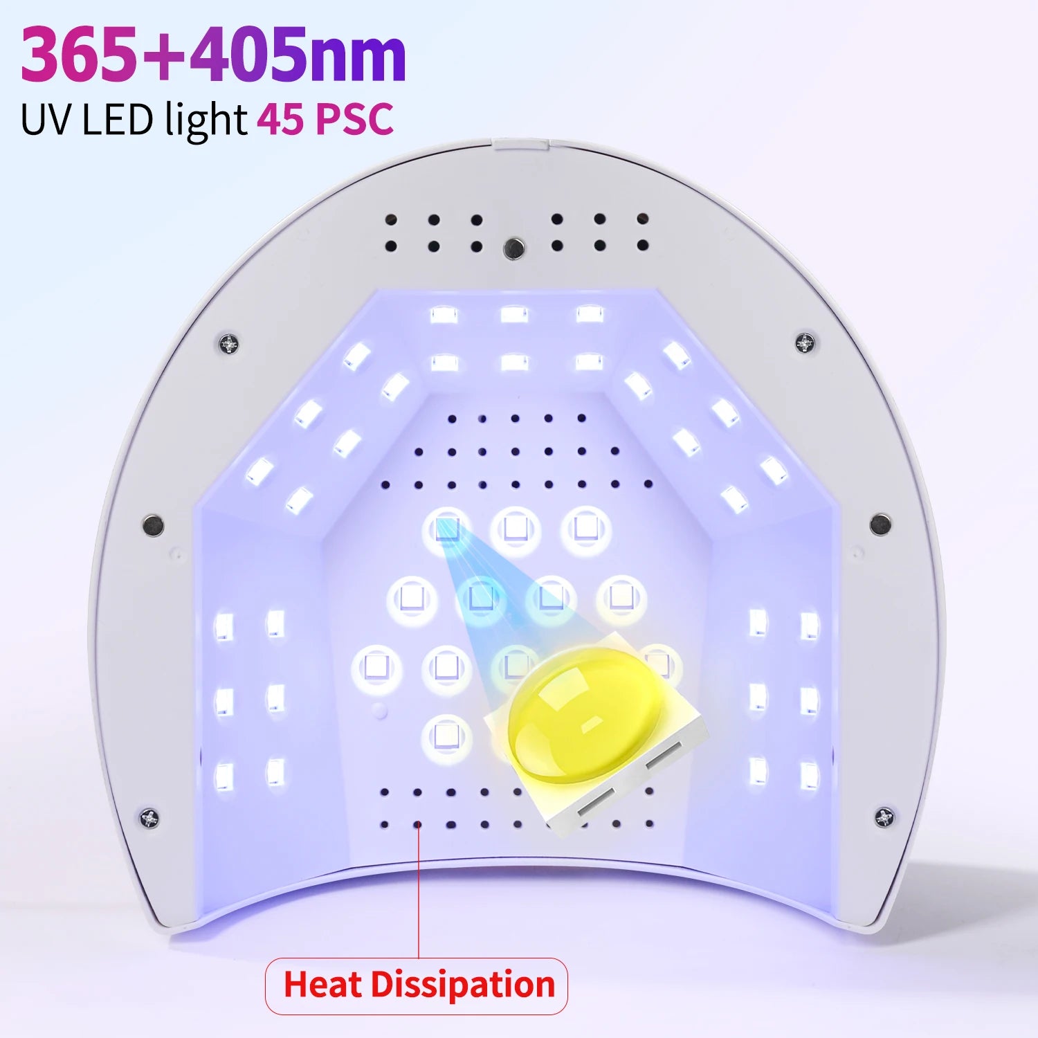 Sun2C Nail Lamp 48W Gel Polish Dryer Pedicure Light Manicure Lamp Nail