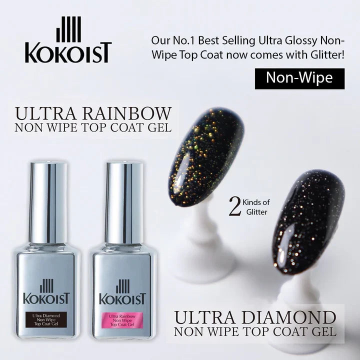 Kokoist - Ultra Rainbow Non Wipe Top Coat Gel, 15ml-2