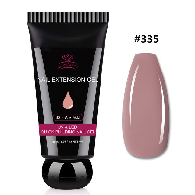 Poly Extension Nail Gel 50ML Acrylic Nail Enhancement Crystal Jelly Lacquer Builder Gel UV Hybrid gel Tip-10