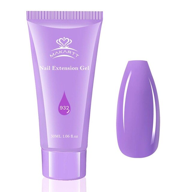 Poly Extension Nail Gel 50ML Acrylic Nail Enhancement Crystal Jelly Lacquer Builder Gel UV Hybrid gel Tip-19