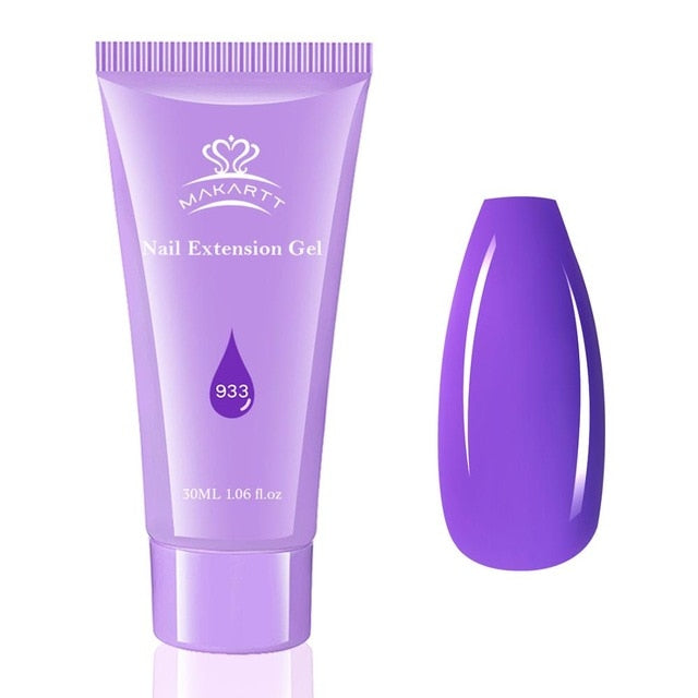 Poly Extension Nail Gel 50ML Acrylic Nail Enhancement Crystal Jelly Lacquer Builder Gel UV Hybrid gel Tip-14